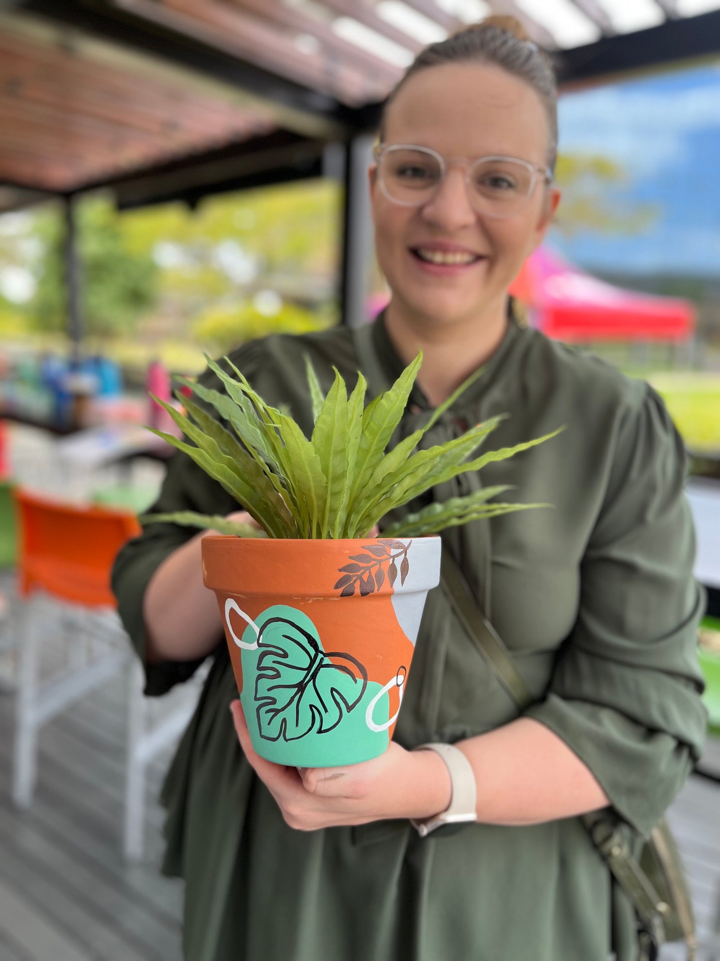 Paint and Sip-Colourful Terracotta Pot