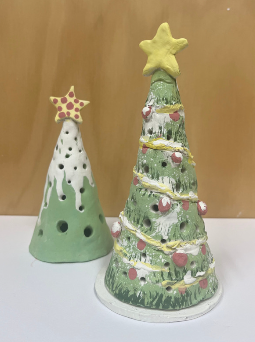 Pottery Workshop: Clay Christmas Tree tea light