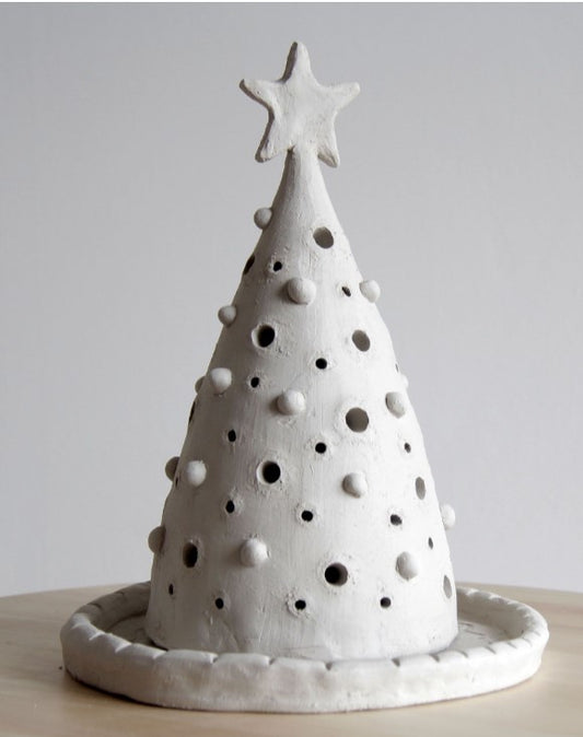 Pottery Workshop: Clay Christmas Tree tea light